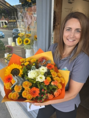 Autumn Burst Hand Tied