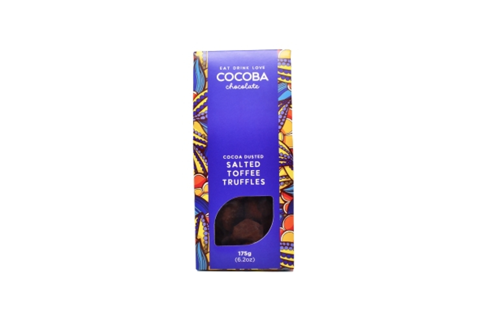 Cocoa Dusted Salted Toffee Truffles