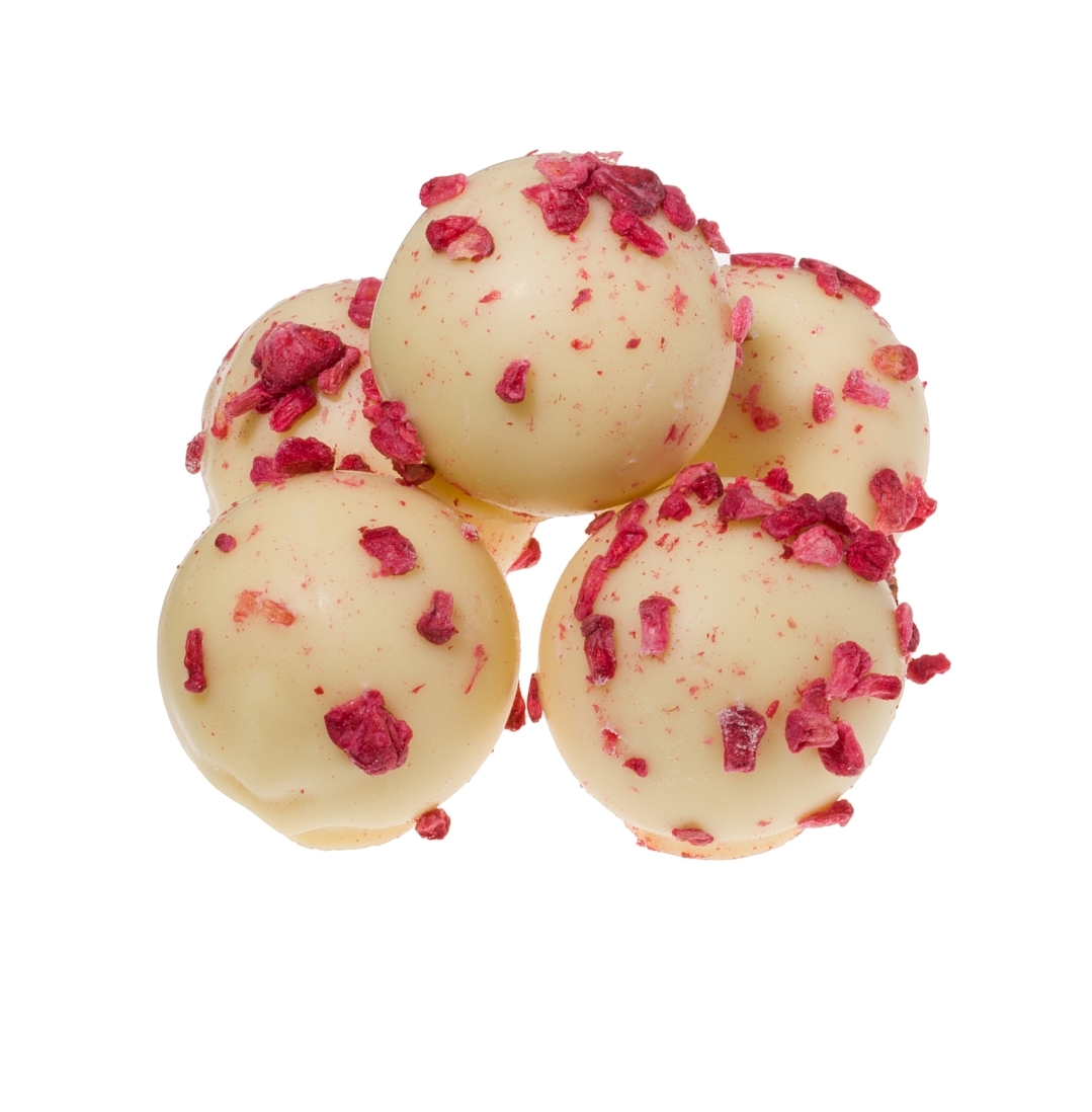 Raspberry and Champagne Truffles